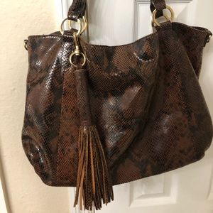 G.I.L.I. Snakeskin Handbag Genuine Leather